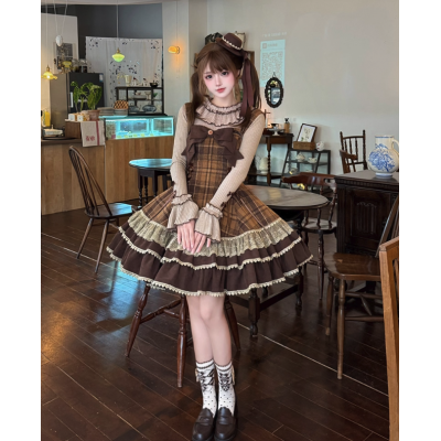 Crispy Chocolate Cream Puff Lolita Outfit  by Cloud Box (CBX01)